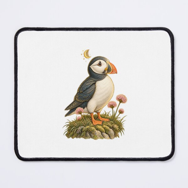 Item preview, Puffin Art | Vintage Seabird & Sea Thrift Coastal Art | Puffin Lover Gift designed and sold by Brackenlume Studio.