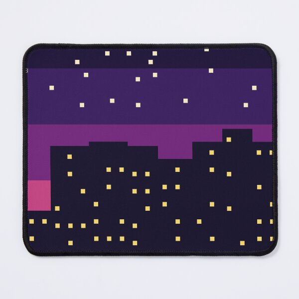Item preview, Pixel Art City Skyline at Night designed and sold by pixelbypixelart.