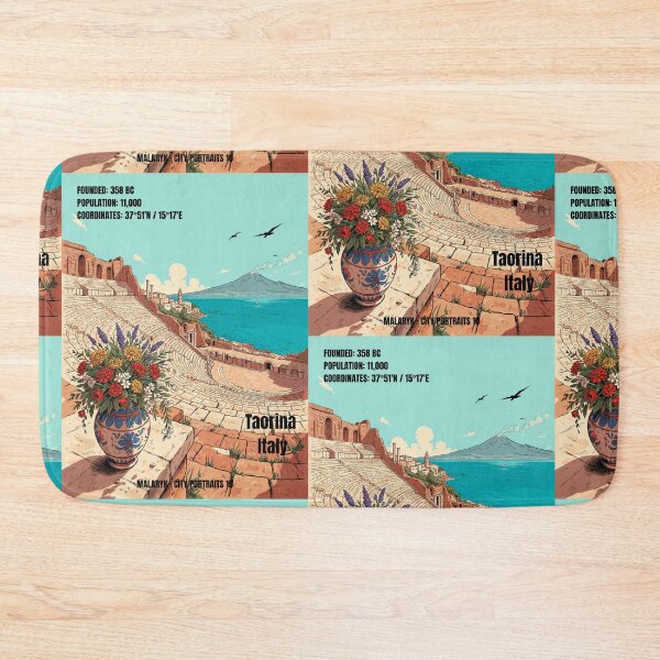 Item preview, Taormina Sicily Italy Retro Comics City Portrait No. 10 designed and sold by Malaryk.