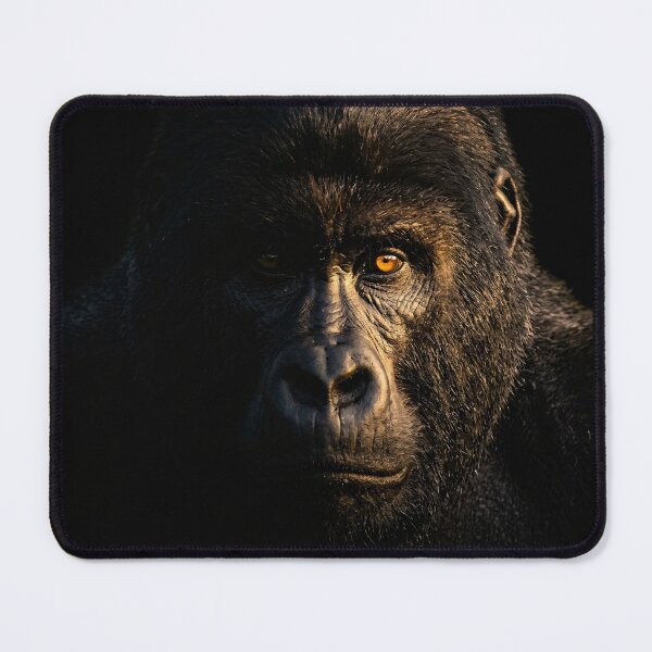 Item preview, Majestic Silverback Gorilla Portrait - Dark Moody Primate Wildlife Art designed and sold by TeeBeeDesigns.