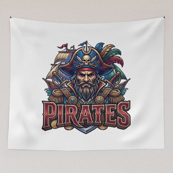 Item preview, Pirates Red Blue designed and sold by DigiAngDesigns.