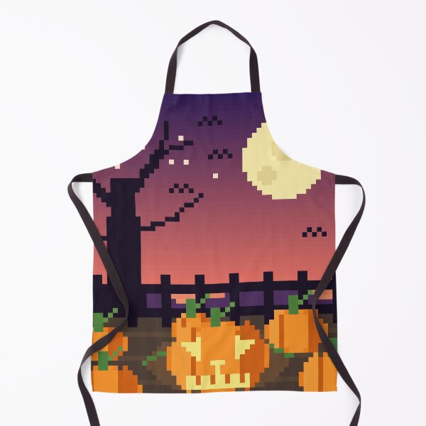 Item preview, Pixel Art Jack-o'-Lantern Pumpkin Patch designed and sold by pixelbypixelart.