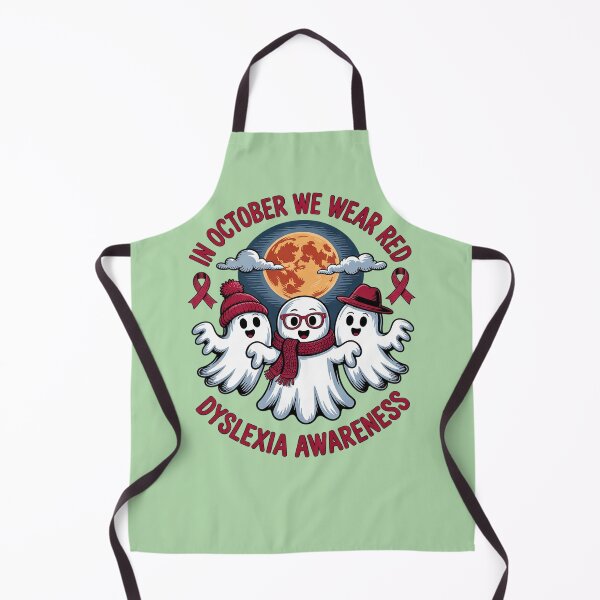 Item preview, In October We Wear Red Dyslexia Awareness designed and sold by Endless7Art.