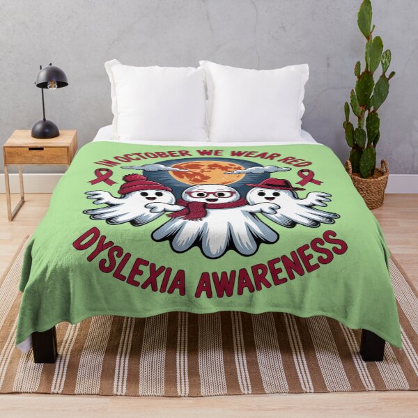 Item preview, In October We Wear Red Dyslexia Awareness designed and sold by Endless7Art.