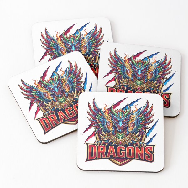 Item preview, Dragons Red Blue Gold designed and sold by DigiAngDesigns.