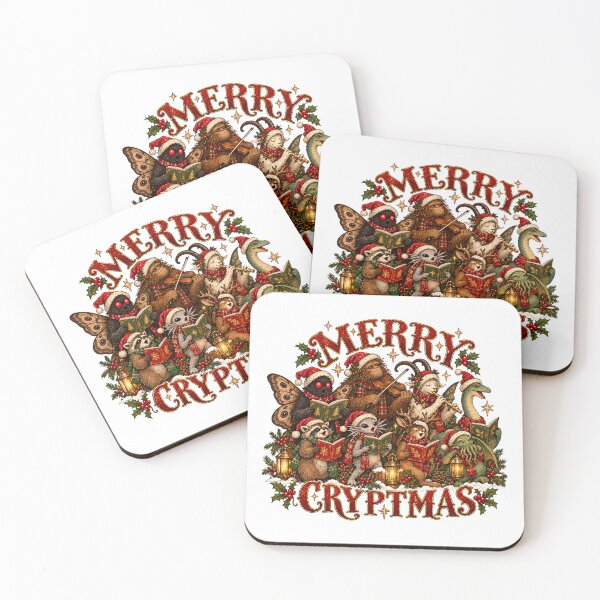 Item preview, Merry Cryptmas - Cute Cryptid Christmas Carolers Choir designed and sold by Neurospicy Trolls.
