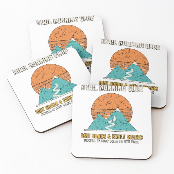 Item preview, Trail Running Club Retro Sunset designed and sold by PeaksAndPrints.