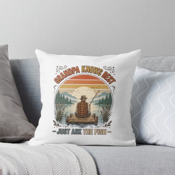 Item preview, Grandpa Knows Best Just Ask The Fish - Vintage Retro Fisherman Gift designed and sold by urbinet.