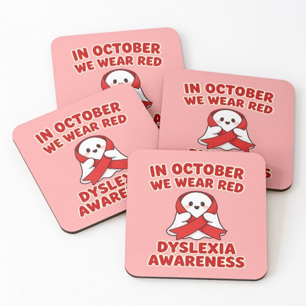 Item preview, In October We Wear Red Dyslexia Awareness designed and sold by Endless7Art.