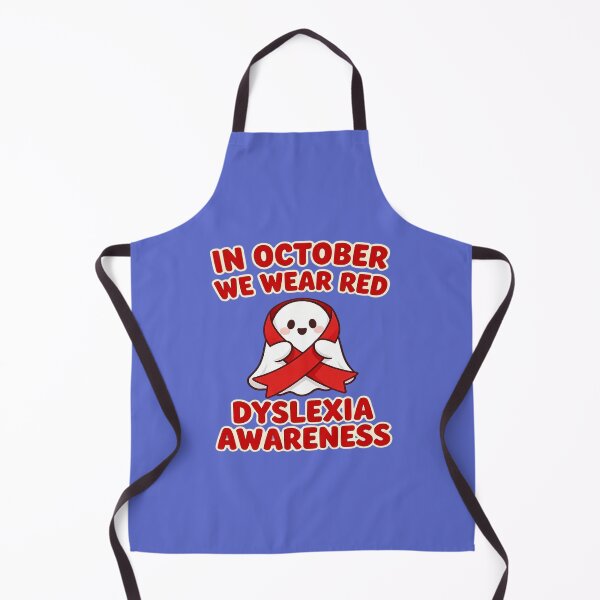 Item preview, In October We Wear Red Dyslexia Awareness designed and sold by Endless7Art.
