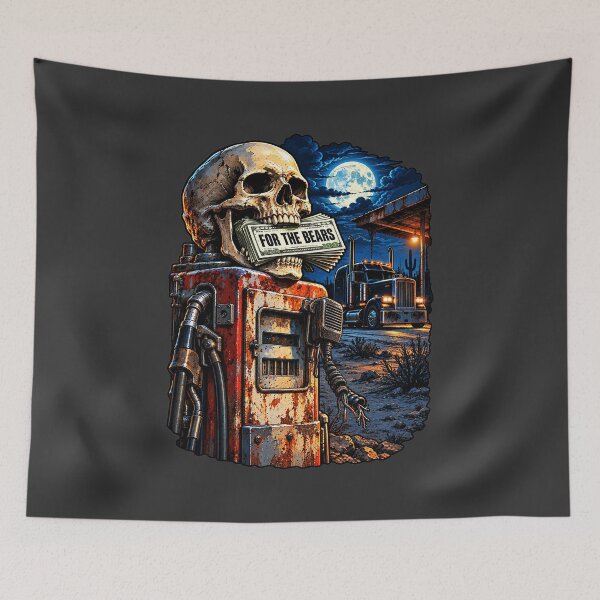 Item preview, Skull Trucker & Cash For The Bears designed and sold by NomadForge.