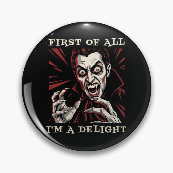 Item preview, First Of All I'm A Delight Halloween Vampire Monster designed and sold by d247.