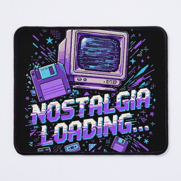 Item preview, Nostalgia Loading 90s Retro Tech Pixel Art Vaporwave designed and sold by Varaprasad43.