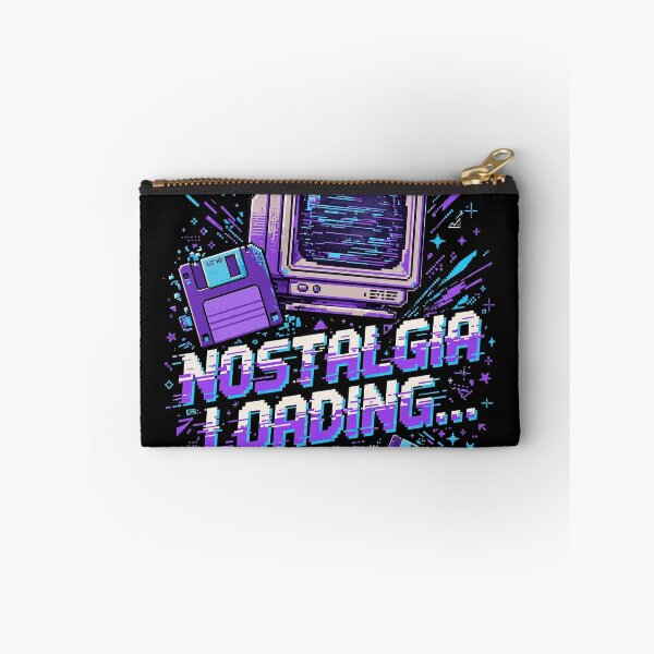 Item preview, Nostalgia Loading 90s Retro Tech Pixel Art Vaporwave designed and sold by Varaprasad43.