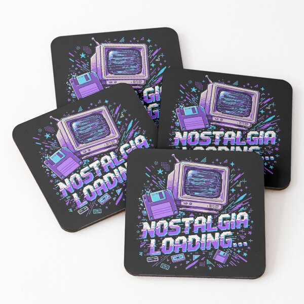 Item preview, Nostalgia Loading 90s Retro Tech Pixel Art Vaporwave designed and sold by Varaprasad43.