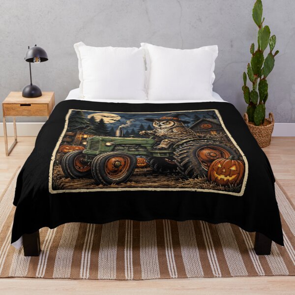 Item preview, Funny Owl Tractor Farmer Halloween Farm Country Humor designed and sold by bilal sibgui.