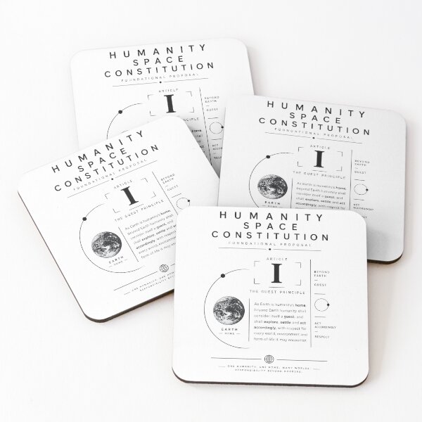 Item preview, Humanity Space Constitution Guest Principle designed and sold by VisualWeight.