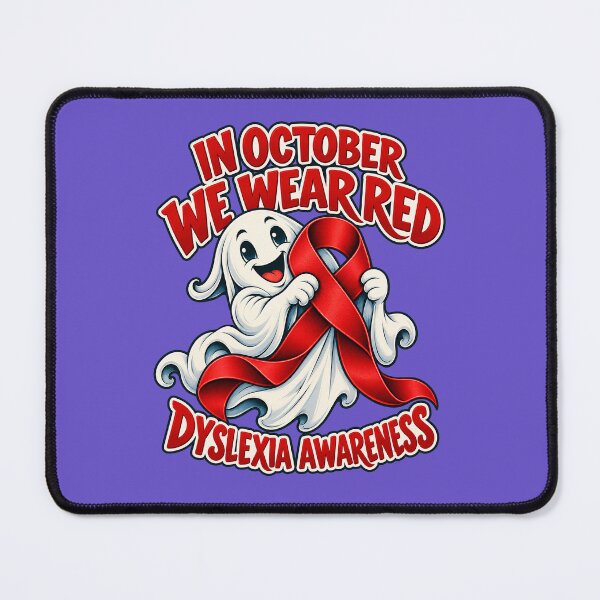 Item preview, In October We Wear Red Dyslexia Awareness designed and sold by Endless7Art.