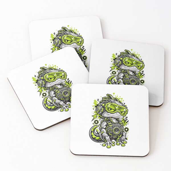 Item preview, Neon Green Cyber Lizard Gamer designed and sold by KINOOOMA.