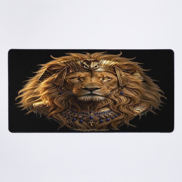 Item preview, LION PHARAOH - Golden Egyptian King Streetwear designed and sold by KingofHearts25.