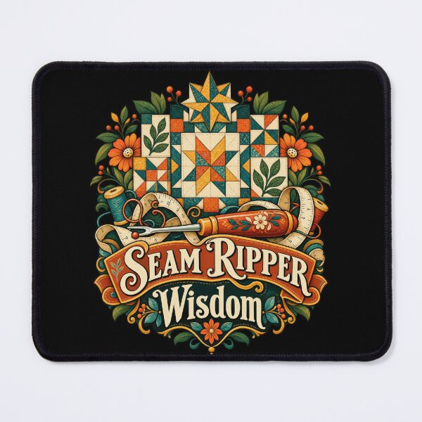 Item preview, Funny Seam Ripper Wisdom Star Sampler Quilting Art Maker designed and sold by Aqouiatiqe.