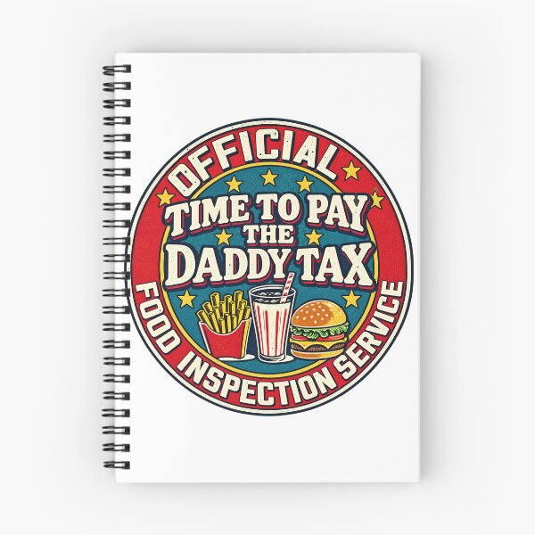 Item preview, Daddy Tax Food Inspection Service Retro Diner Emblem Art designed and sold by lamiarte.