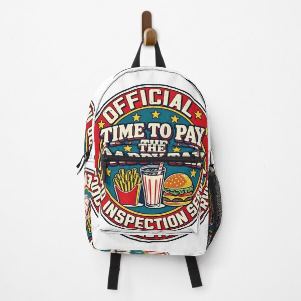 Item preview, Daddy Tax Food Inspection Service Retro Diner Emblem Art designed and sold by lamiarte.