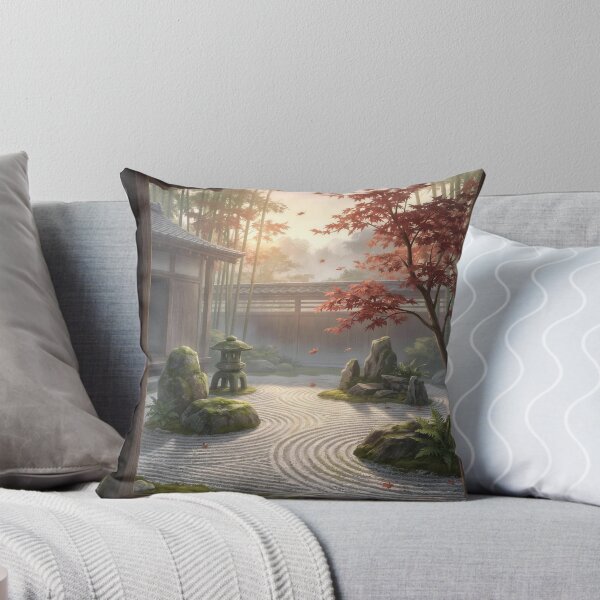 Item preview, Zen Garden Courtyard at Dawn designed and sold by SnazzifyDigital.