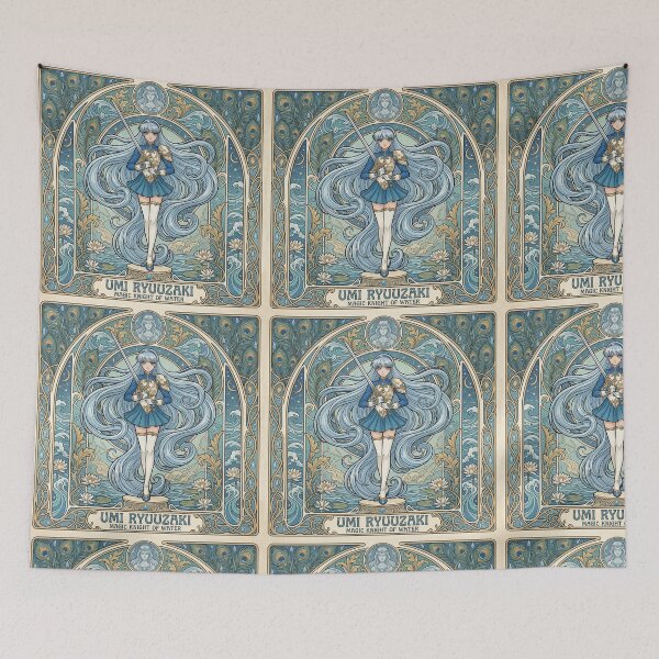 Item preview, Umi Ryuuzaki in the style of Alphonse Mucha designed and sold by Solace Sparkles.