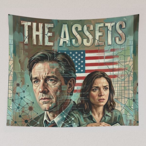 Item preview, The Assets Espionage Thriller Fine Art Tribute designed and sold by Art's Diner.