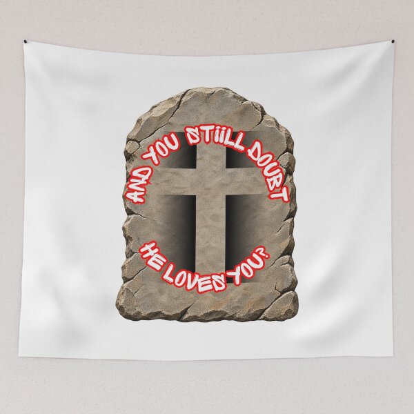 Item preview, Etched in stone. You can depend that he loves you. designed and sold by Alsstuff.