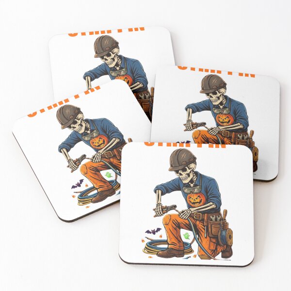 Item preview, Electrician Halloween Strippin For A Livin Skeleton Lineman T-Shirt designed and sold by Bilal-shirt.
