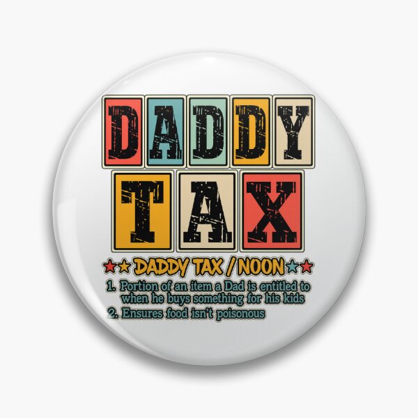 Item preview, Funny Daddy Tax Definition Retro Color Block Fathers Day Art designed and sold by lamiarte.