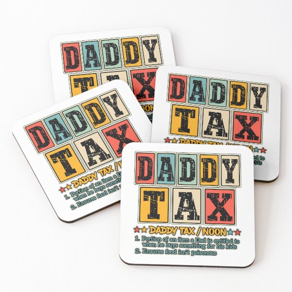 Item preview, Funny Daddy Tax Definition Retro Color Block Fathers Day Art designed and sold by lamiarte.