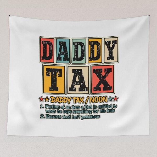 Item preview, Funny Daddy Tax Definition Retro Color Block Fathers Day Art designed and sold by lamiarte.