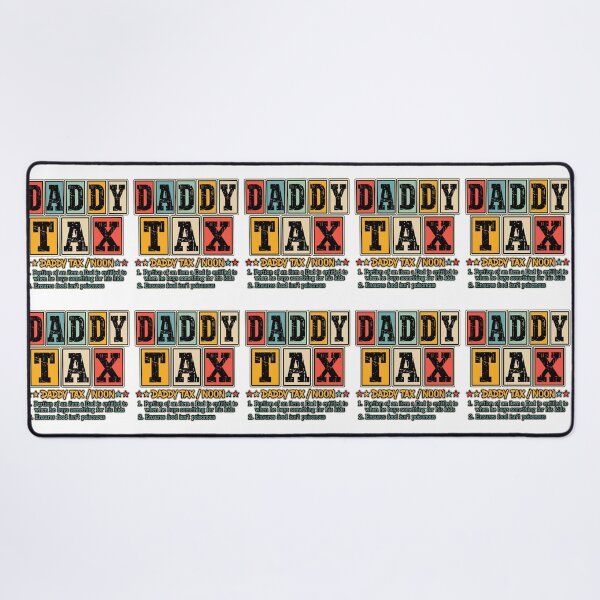 Item preview, Funny Daddy Tax Definition Retro Color Block Fathers Day Art designed and sold by lamiarte.