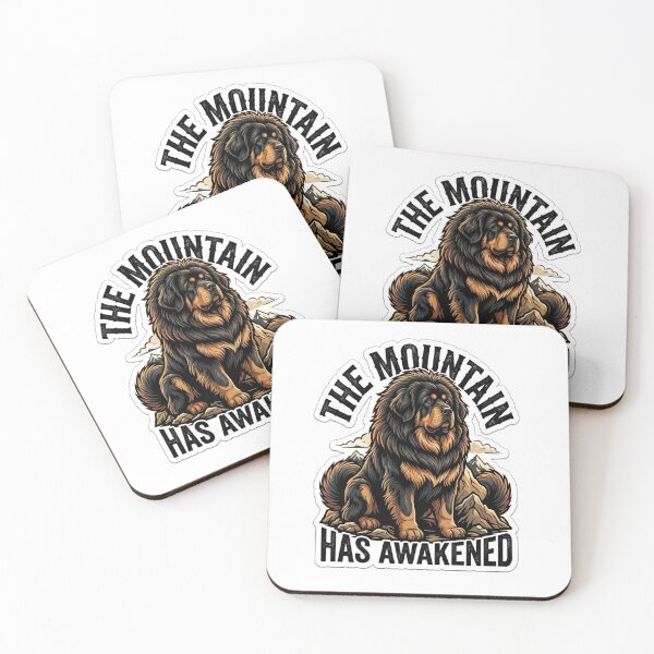 Item preview, The Mountain Has Awakened Tibetan Mastiff Guardian Dog Sticker & T-Shirt designed and sold by Untamed Paws.