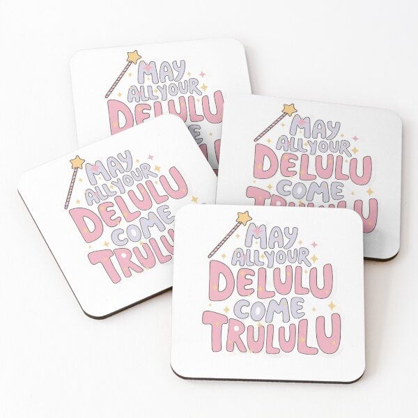 Item preview, May All Your Delulu Come Trululu Cute Pink Aesthetic Graphic designed and sold by GrimNest.