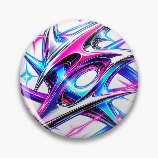 Item preview, Futuristic Neon Chrome Graffiti Star Design designed and sold by BAAKSHOP.
