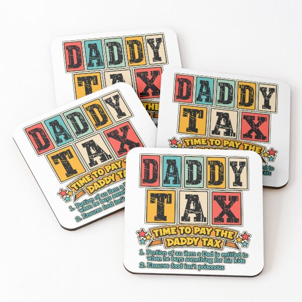 Item preview, Funny Daddy Tax Definition Retro Color Block Fathers Day Art designed and sold by lamiarte.