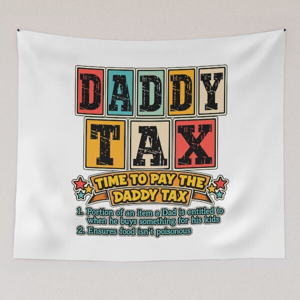 Item preview, Funny Daddy Tax Definition Retro Color Block Fathers Day Art designed and sold by lamiarte.