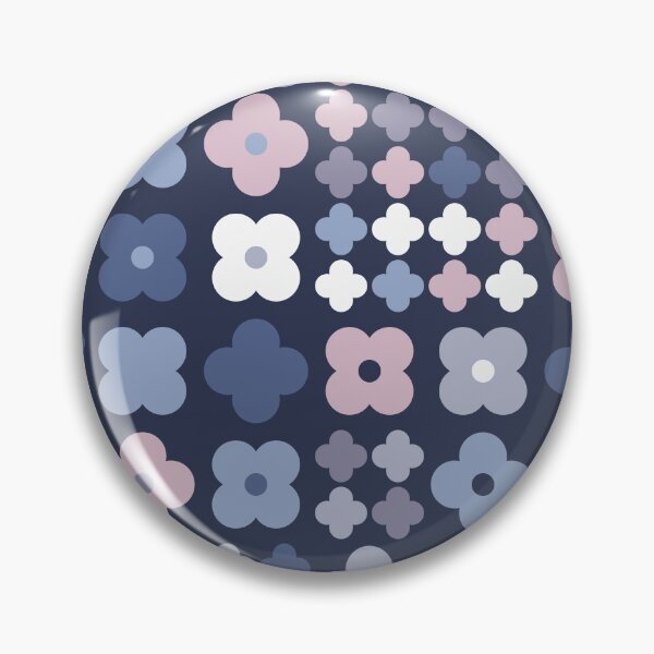 Item preview, Cute Flower Pattern in Soft Blue, Pink and White designed and sold by Kelly Dietrich Mandalas & Colorful Patterns.