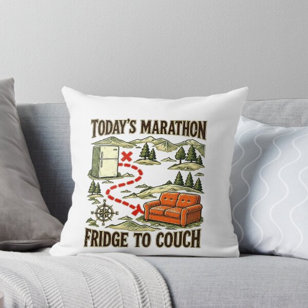 Item preview, The Fridge to Couch Marathon Joke designed and sold by elderberry.