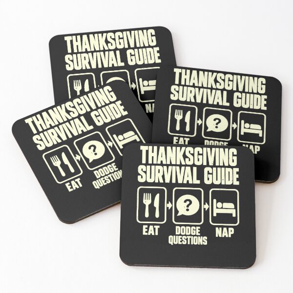 Item preview, Thanksgiving Guide to Eating Dodging Questions and Napping designed and sold by elderberry.
