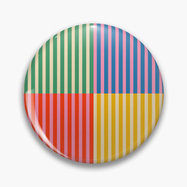 Item preview, Colorful Stripes Retro Quarter Check Pattern designed and sold by kierkegaard.