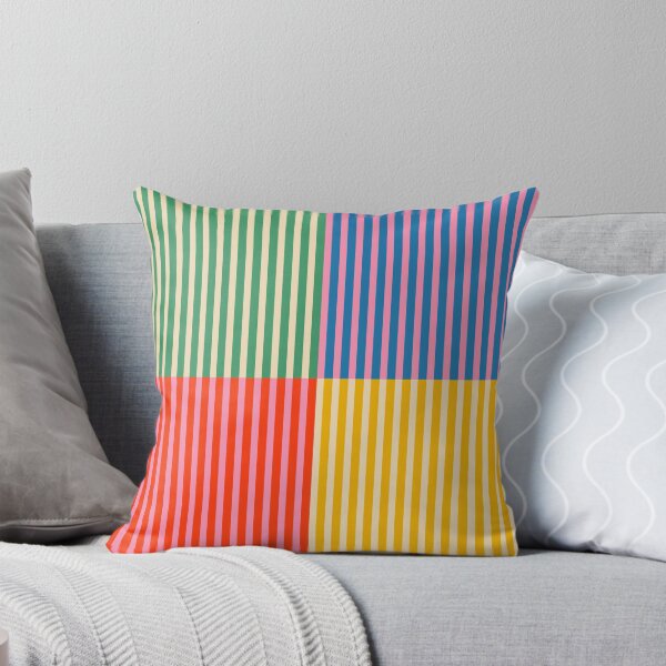Item preview, Colorful Stripes Retro Quarter Check Pattern designed and sold by kierkegaard.