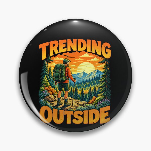 Item preview, Trending Outside: Analog Revival Hiking Humor designed and sold by elderberry.