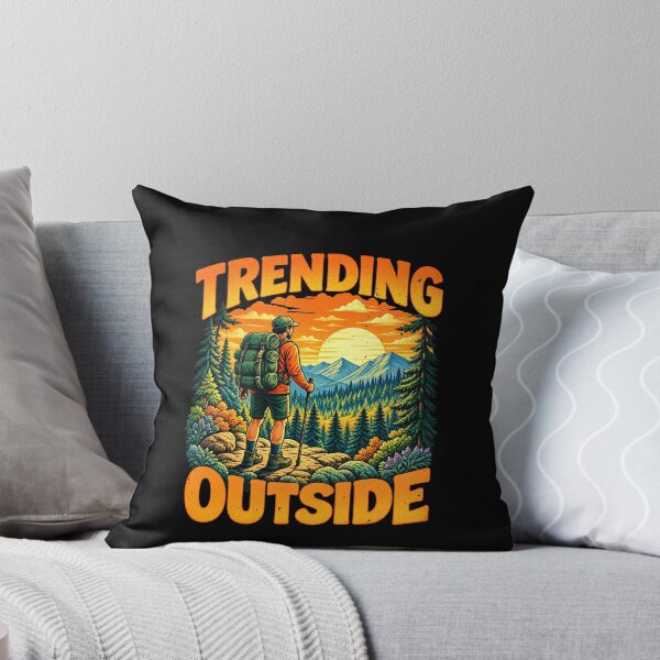 Item preview, Trending Outside: Analog Revival Hiking Humor designed and sold by elderberry.