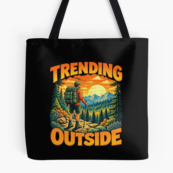 Item preview, Trending Outside: Analog Revival Hiking Humor designed and sold by elderberry.