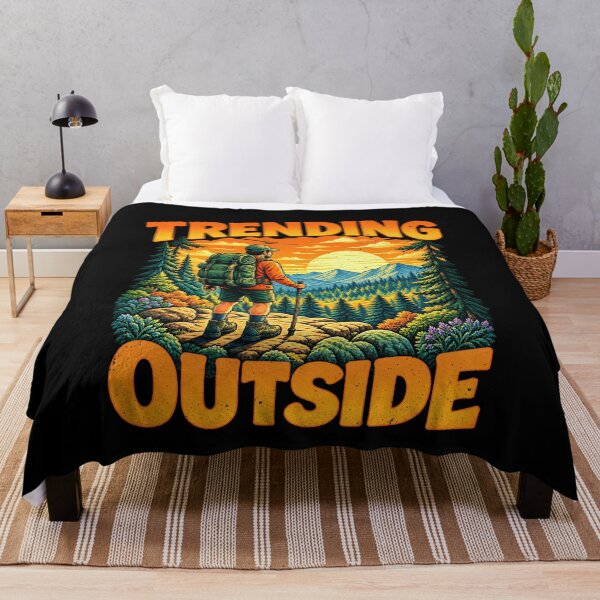 Item preview, Trending Outside: Analog Revival Hiking Humor designed and sold by elderberry.